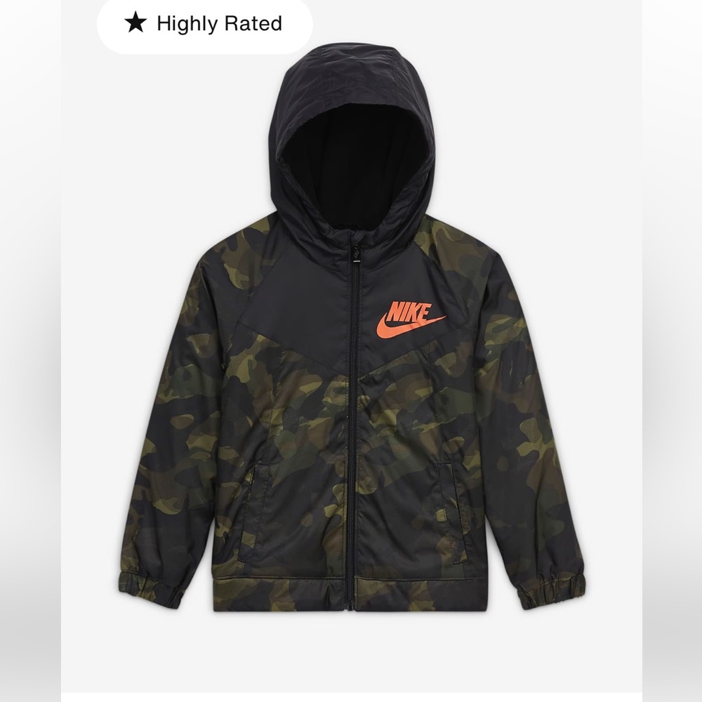 Boys Nike Camo Jacket